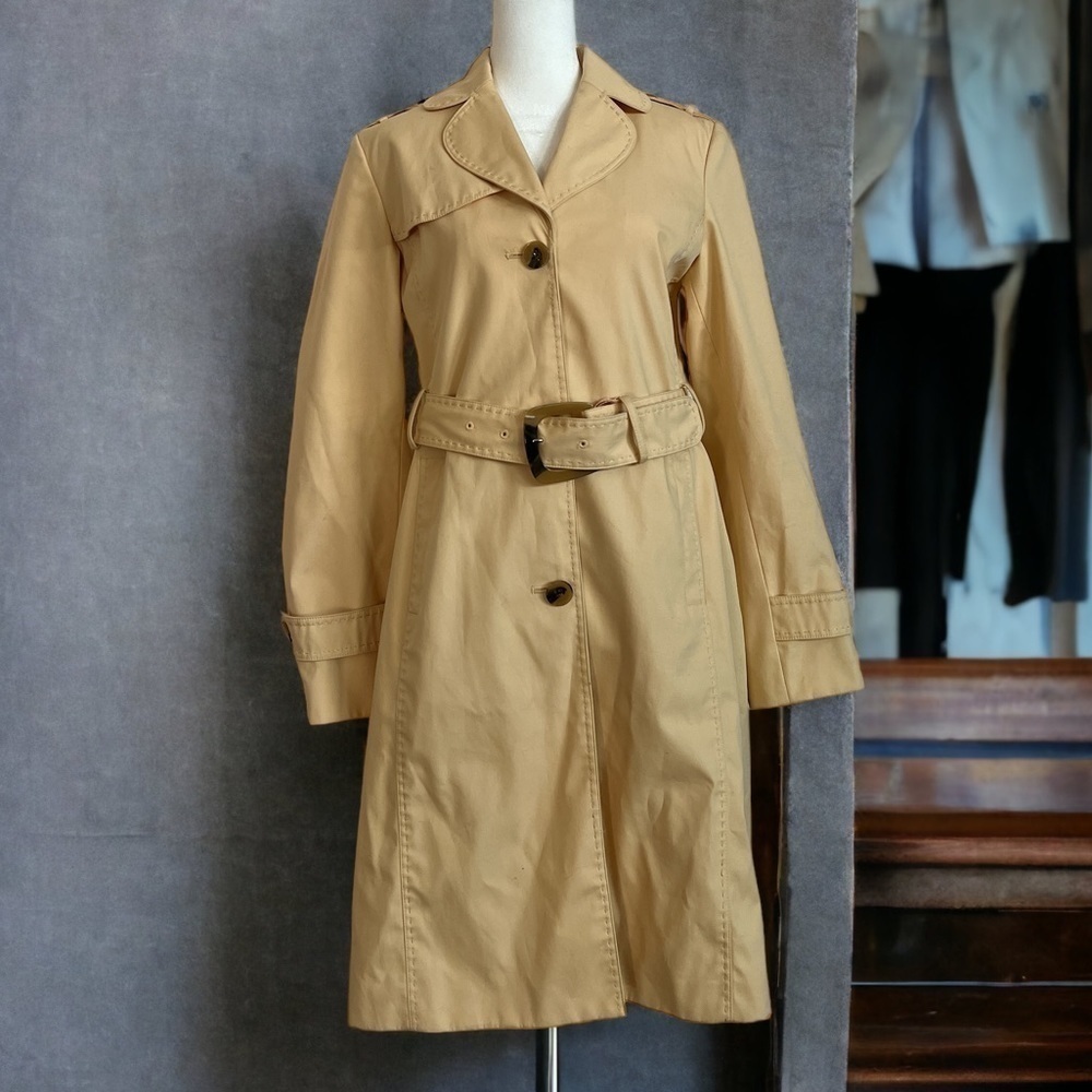 KENNETH COLE NEW YORK YELLOW WOMENS COAT SIZE M - Picture 4 of 11